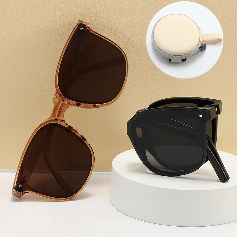Складные солнцезащитные очки Женские поляризованные солнцезащитные очки Мужские ночного видения Для вождения, рыбалки, солнцезащитные очки для кемпинга, пеших прогулок, портативные очки UV400