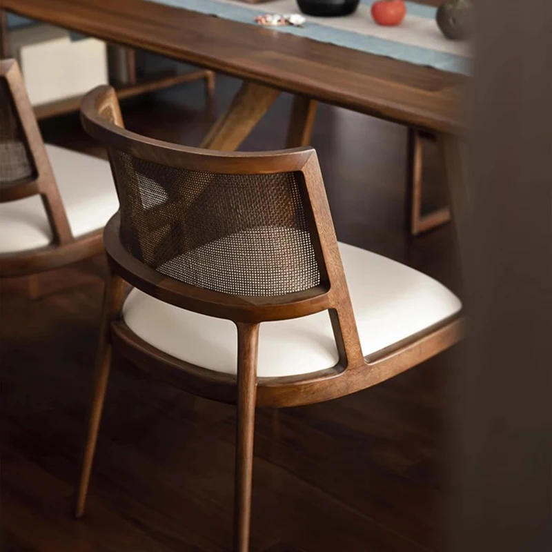 Стулья для столовой в гостиной с скандинавским деревянным акцентом Игровой стол в ресторане Напольные обеденные стулья Мебель для вечеринок Sillas Para Comedor