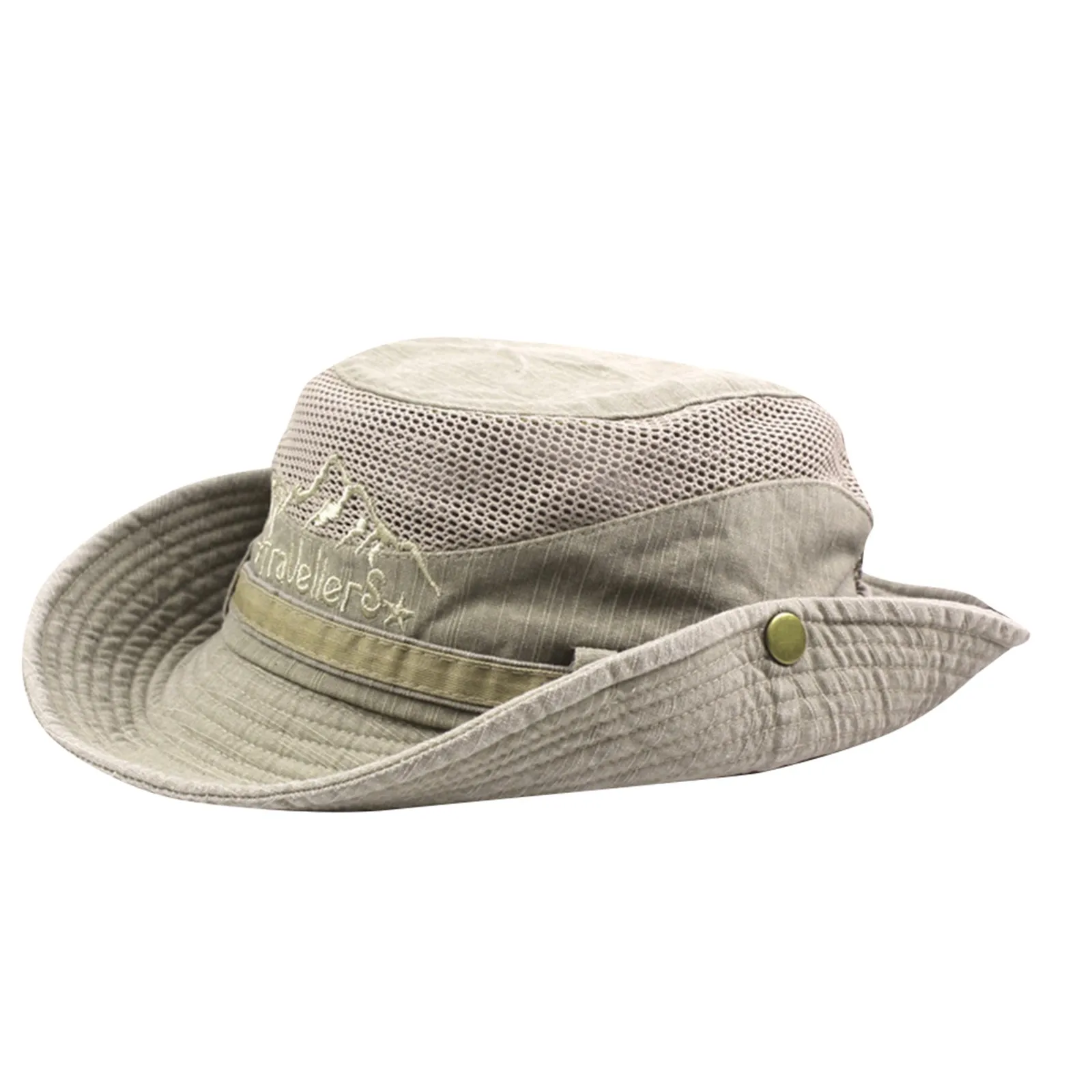 Мужская однотонная рыбацкая шляпа, альпинистская шляпа, уличная шляпа с зонтиком, хлопковая высококачественная сетчатая шляпа Casquette Homme