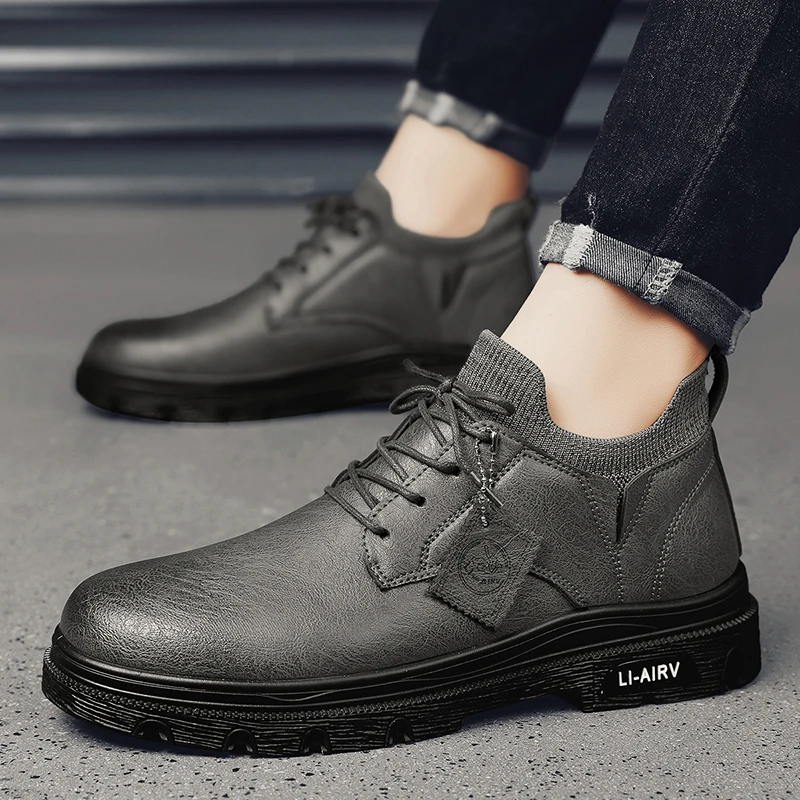 Мужские кожаные оксфордские удобные модельные туфли Originals на шнуровке, официальные деловые повседневные туфли-дерби для мужчин