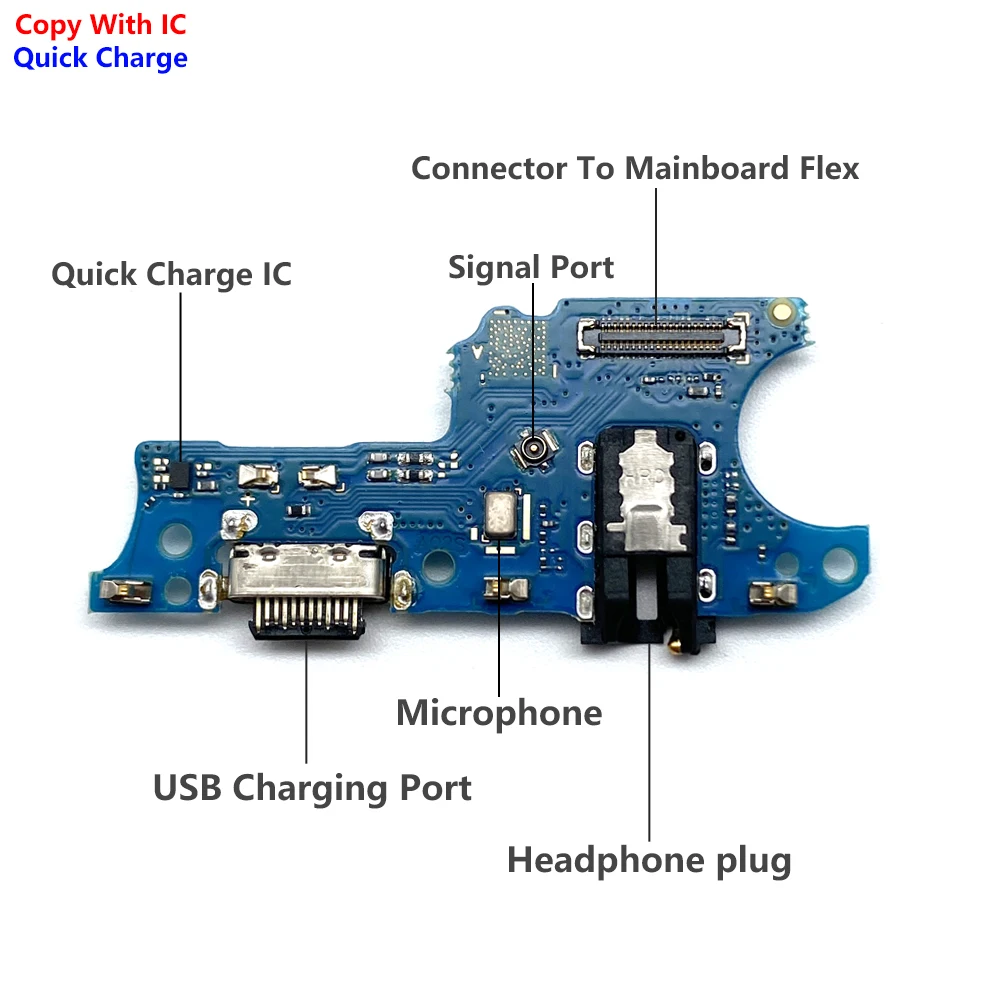 50шт, Протестированное USB Micro Зарядное Устройство Порт Зарядки Док-разъем Платы Flex Для Samsung Galaxy A01 Core A02 A02S A03 Core A11 A12 A21