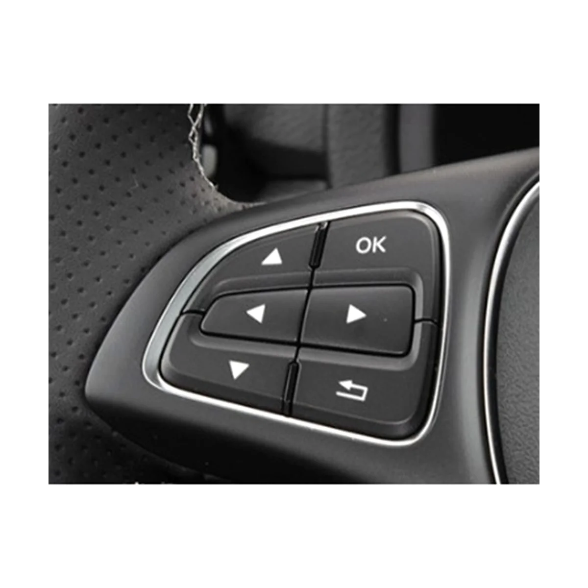 Автомобильная черная накладка на левую кнопку рулевого колеса в сборе для автомобильных аксессуаров Mercedes Benz GLE GLS