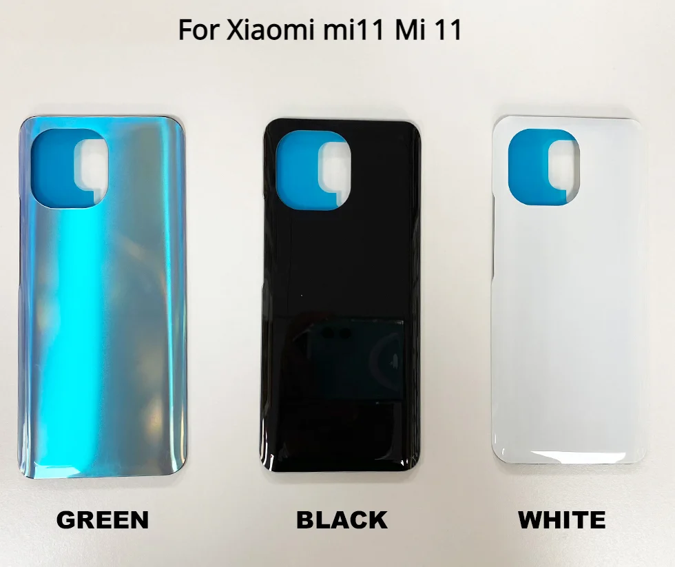 Для Xiaomi Mi 11 M2011K2C M2011K2G Задняя Крышка Аккумулятора 3D Стеклянная Панель Mi11 Задняя Дверь Корпус Аккумулятора Чехол С Клеем Заменить
