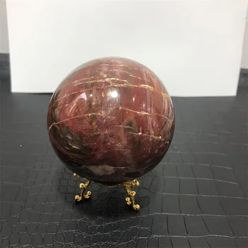 шарик из натурального окаменелого дерева 8,7 см, деревянный каменный шарик