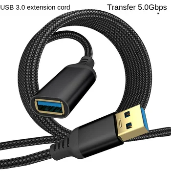 Высокоскоростной кабель передачи данных USB 3.0 от мужчины к женщине, жесткий диск компьютера, камера, удлинитель принтера
