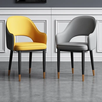 Современные обеденные стулья в скандинавском стиле, Минималистичный Бытовой Креативный дизайн, Обеденный стул, спинка кресла, Мебель для балкона Cadeira WZ50DC