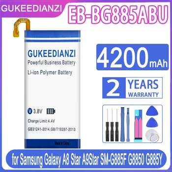 GUKEEDIANZI EB-BG885ABU для Samsung Galaxy A8 Star A8Star A9Star A9 Star SM-G885F G8850 G885Y Аккумуляторы емкостью 4200 мАч + Бесплатные Инструменты