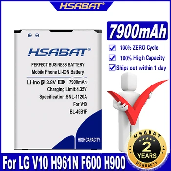 HSABAT 7900 мАч BL-45B1F Батарея Для LG V10 H961N F600 H900 H901 VS990 H968 Батареи бесплатная доставка
