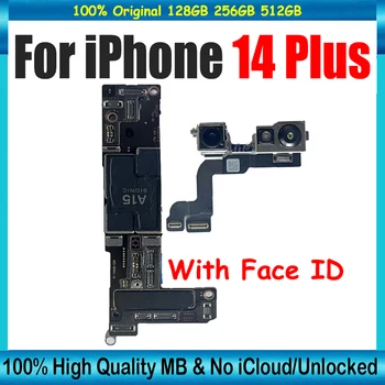 Бесплатный icloud для iPhone 14 Plus Материнская плата 14Plus с разблокированным Face ID Материнская плата с полным набором микросхем Система IOS