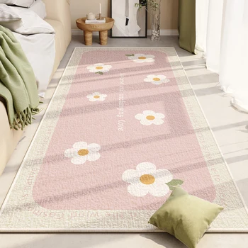 Простой прикроватный коврик в скандинавском стиле, милые коврики для цветочницы для спальни, ковры большой площади для гостиной, ковер для гардероба Wabi Sabi Wind.