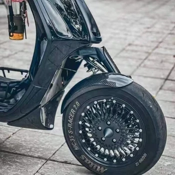 Модернизированный нижний спойлер из углеродного волокна для мотоцикла, конкурентоспособный спойлер для крыльев Vespa Spring Sprint 150