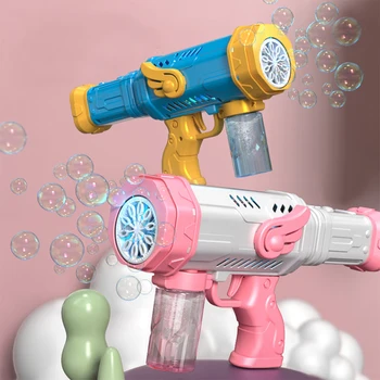 12-луночный пистолет для мыльных пузырей Герметичная форма пистолета Автоматическая воздуходувка с легкими мыльными пузырями Игрушки для детей Подарок на День рождения Летняя игрушка