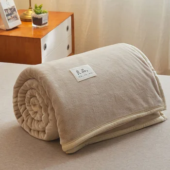 Шерп-флисовые одеяла Queen Size - мягкое и пушистое одеяло для кровати и дивана, толстые и теплые шерп-одеяла на весь сезон