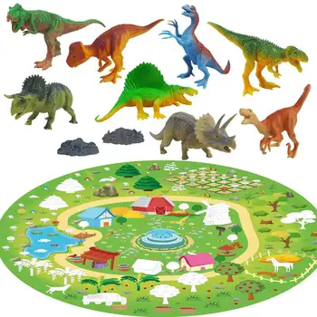 Набор игрушек Динозавр Реалистичная Фигурка Динозавра Игрушка Дошкольный Мультфильм Игрушка Создай игровой набор 