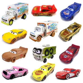 Disney Pixar Cars 3 Thunder party Lightning Mcqueen 1:55 Dr Damage Arvy Металлическая модель Автомобиля для литья под давлением, Игрушка, Рождественский Подарок Для детей