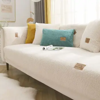 Новые чехлы для диванов Soild Color, полотенце, Мягкий плюшевый чехол для дивана, накладка на эркер в гостиной, L-образный декор дивана