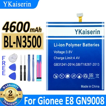 4600 мАч YKaiserin Аккумулятор BL-N3500 BLN3500 Для Мобильного Телефона Gionee E8 GN9008 Batteria