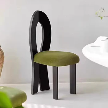 Современные стулья для спальни Деревянная обеденная подушка Balcon Дизайнерский туалетный столик Роскошная Случайная минималистичная мебель Cadeira Madeira