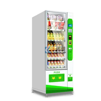 Умный торговый автомат по продаже напитков и закусок с системой охлаждения.
