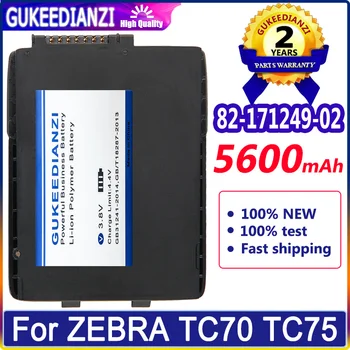 Аккумулятор GUKEEDIANZI 82-171249-02 82-171249-01 TC70 5600 мАч Для Замены Батарей Сканера Символов ZEBRA TC70 TC75