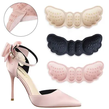 Женские стельки для обуви на высоком каблуке с бабочкой, регулирующий размер, накладки на пятку, Защитная наклейка, Обезболивающая Подушка для ухода за ногами