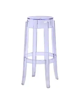 Пластиковый табурет, Прозрачный Акриловый обеденный стул, хрустальный табурет, барный стул, домашний стул, креативный Высокий табурет