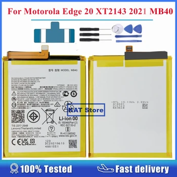 KAT Мобильный Телефон Batteria Для Motorola Edge 20 XT2143 2021 MB40 4020mAh Литий-ионный Аккумулятор Запасные Части Для Замены