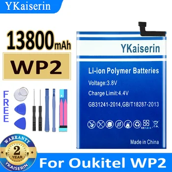 Аккумулятор YKaiserin емкостью 13800 мАч для OUKITEL WP2 WP 2 High Capacity Bateria + трек-код