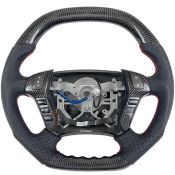 Аксессуары для рулевого колеса из 100% настоящего углеродного волокна для Toyota CROWN 2008-2009 гг.