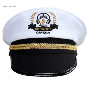 Шляпа капитана для детей и взрослых, реквизит для косплея, шляпа капитана Военно-морского флота для вечеринки в честь Хэллоуина XXFD