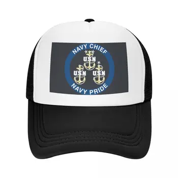 Navy Chief Navy Pride, Оригинальная Регулируемая сетчатая шляпа дальнобойщика для мужчин и женщин