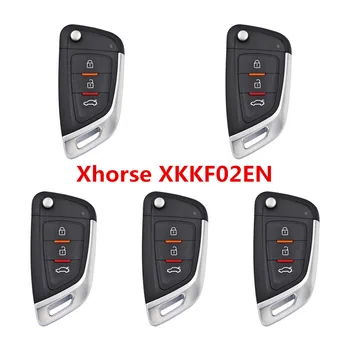5 шт./лот Xhorse XKKF02EN VVDI Ключ Универсальный Проводной Пульт Дистанционного Управления Автомобильным Ключом Для VVDI2/VVDI Mini/Key Tool Max Key Programmer