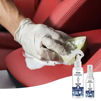 Спрей для очистки салона автомобиля Auto Plastic Renovator для полировки кожи сидений автомобиля Жидким воском для мытья и технического обслуживания