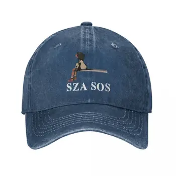 Бейсболки SZA SOS 90-х годов, мужские и женские бейсболки Snapback с потертостями, рэпперская музыка, кепки для гольфа, регулируемая посадка, кепки, шляпа