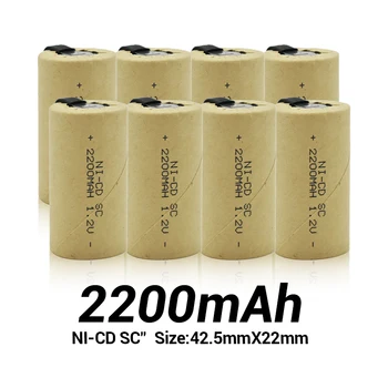 Совершенно НОВАЯ аккумуляторная батарея SC 1.2 V 2200mah NI-CD + полоска припоя для сборки отвертки-электродрели..