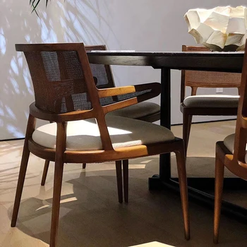 Стулья для столовой в гостиной с скандинавским деревянным акцентом Игровой стол в ресторане Напольные обеденные стулья Мебель для вечеринок Sillas Para Comedor