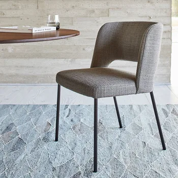 Обеденные стулья с акцентом на спинке трона, вспомогательные Эргономичные обеденные стулья для кафе, современная мебель Silla Comedor YX50DC
