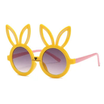 Новые Детские солнцезащитные очки в форме Мультяшного Кролика Для девочек и мальчиков, Детские Солнцезащитные очки, Круглые Очки для косплея, Милые Детские очки, Солнцезащитные очки UV400