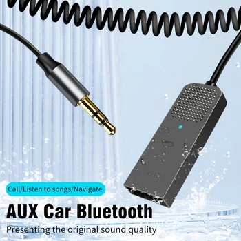 Автомобильный аудиоадаптер USB Dongle Bluetooth 5.2 Приемник Передатчик Беспроводной Аудиоприемник Передатчик для портативного ПК Динамик