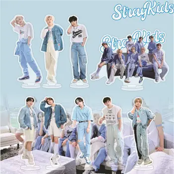 Kpop Idol 15 см Standee Stray Kids, новые Акриловые Прозрачные фигурки, Стоящая настольная станция, коллекция фирменных украшений для фанатов