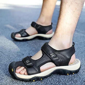 20223 Новая походная обувь для активного отдыха; Летние мужские сандалии для скалолазания; Спортивная ходьба; Мужские римские сандалии; Тапочки; Повседневная дышащая сетка.
