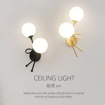 Настенный светильник минималистичный современный прикроватный светильник для спальни Nordic light роскошный фон для гостиной настенный светильник дизайнерский настенный светильник для прихожей
