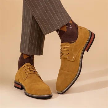Новые мужские кожаные туфли, классические роскошные деловые повседневные официальные туфли-оксфорды, мужские мокасины, высококачественные замшевые модельные туфли MX19