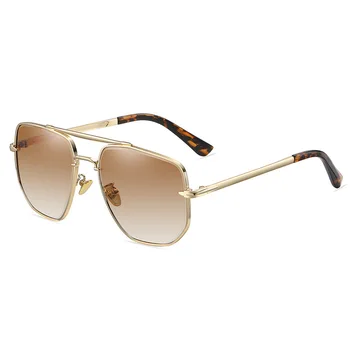Новые модные Классические солнцезащитные очки Pilot, Крутой мужской бренд, Металлические солнцезащитные очки Винтажных женских оттенков UV400