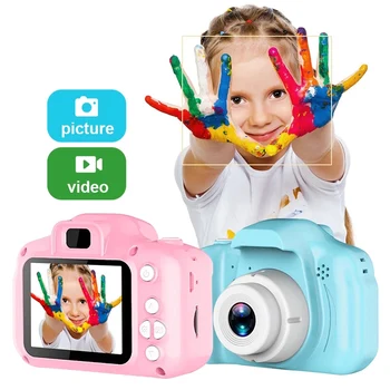 Детская Камера Игрушка 480P HD Экран Уличные Игрушки для Девочек Мальчиков Chirstamas Подарки Мини Детская камера Цифровая Camara Fotos Infantil