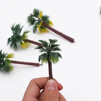 Мини Пластиковое украшение из кокосового ореха в тропическом лесу Модель садового пейзажа Миниатюрный пейзаж Искусственная Пальма